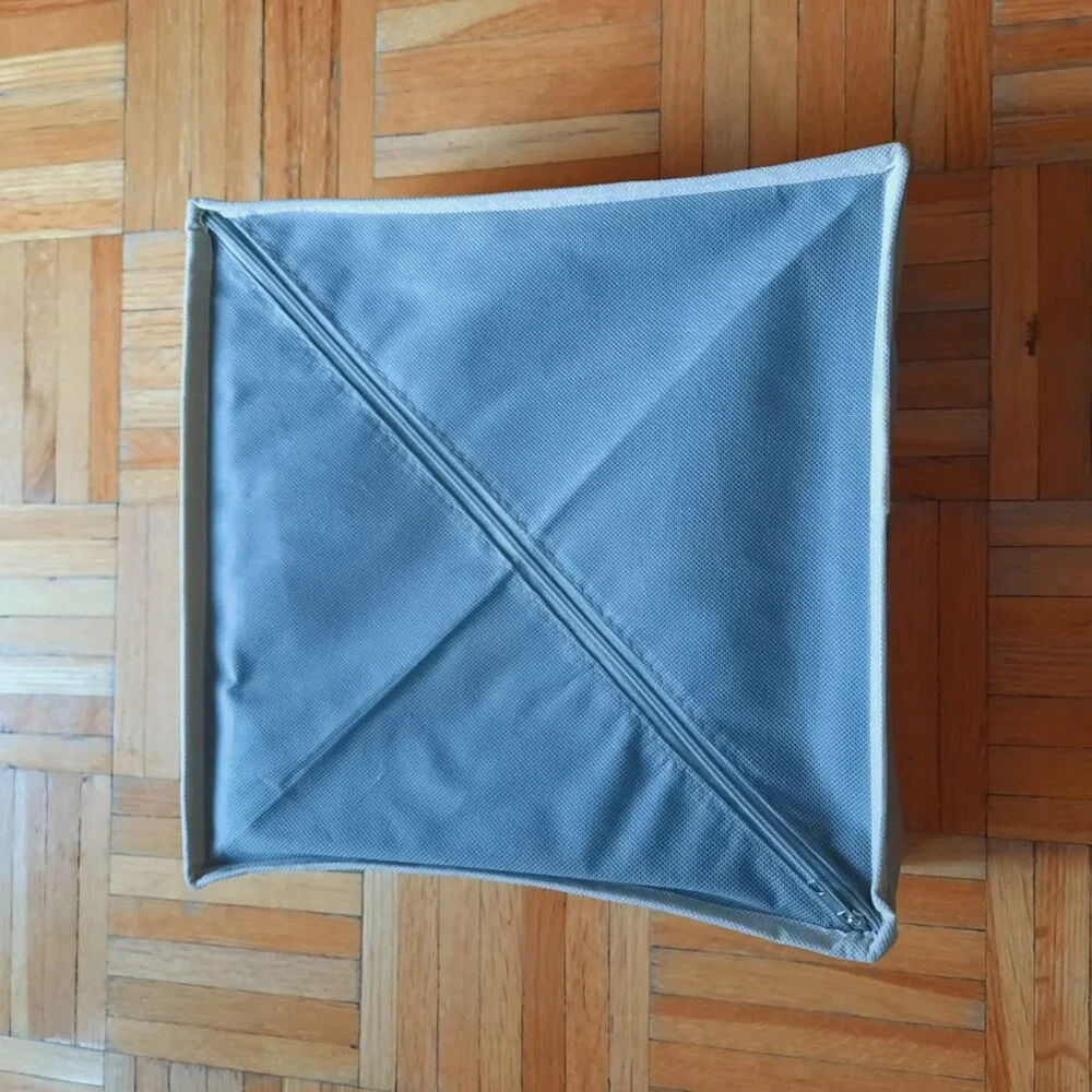 Drawer Organizer Divider, 6 Pieces, Fabric, Foldable, Underwear's storage,. Grey